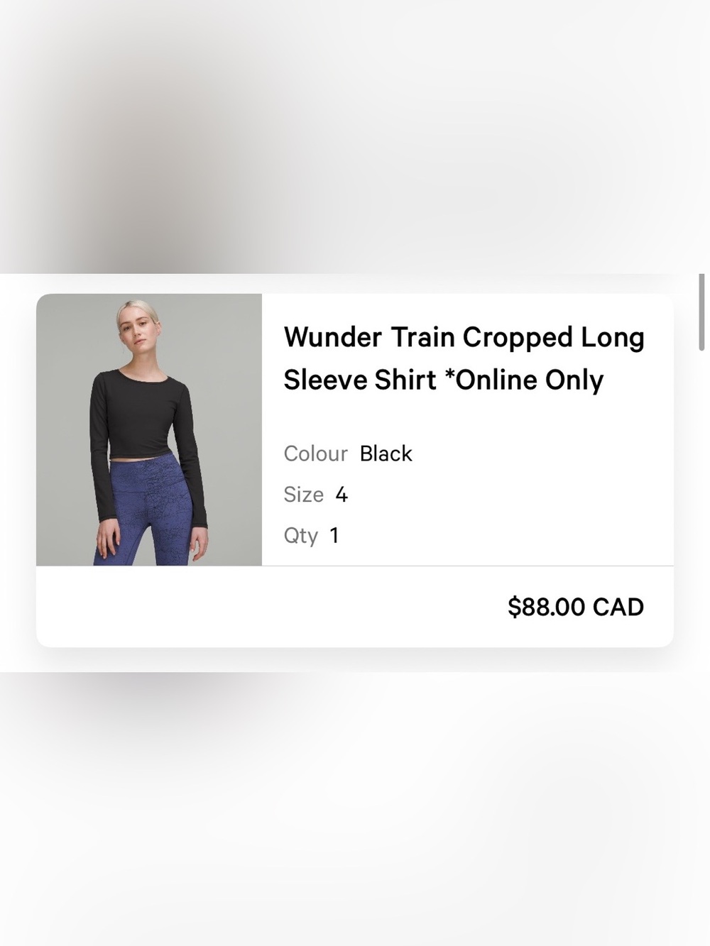 Lululemon Wunder Train Cropped Long Sleeve Shirt *Online Only 4